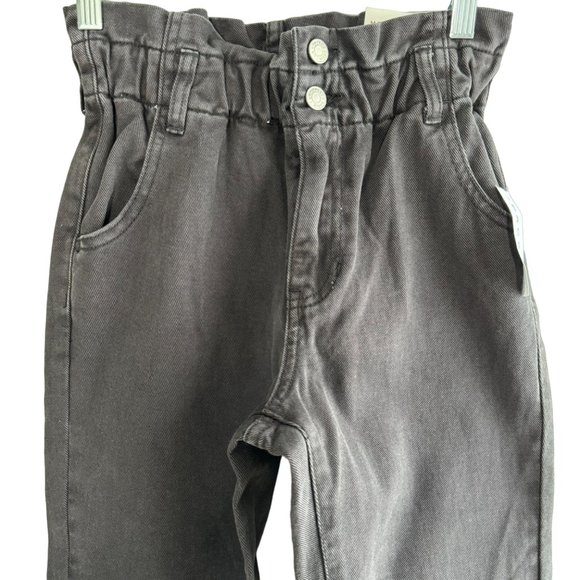 PACSUN Mom Jeans Women's Size 23 Caviar Black Flex Waist 100% Cotton 0051 NWT - Picture 8 of 14